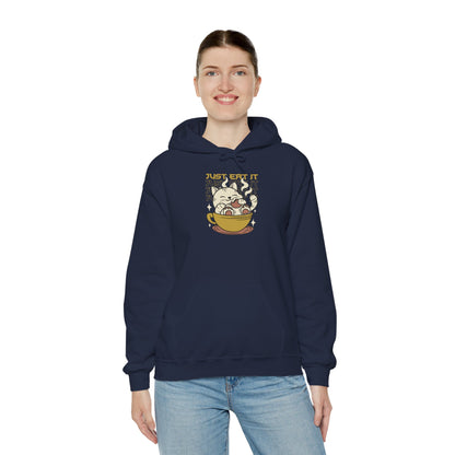 Cat Latte Hoodie - "Just Eat It" Cute Cat in Cup Sweatshirt