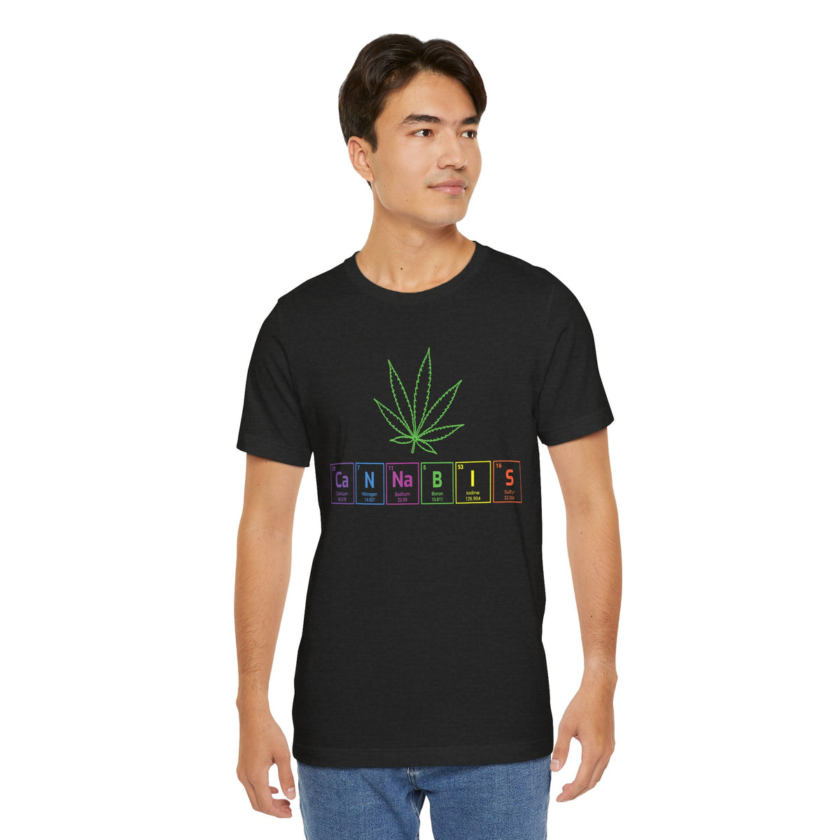 Cannabis Elemental Tee — Graphic Marijuana Leaf Science Shirt