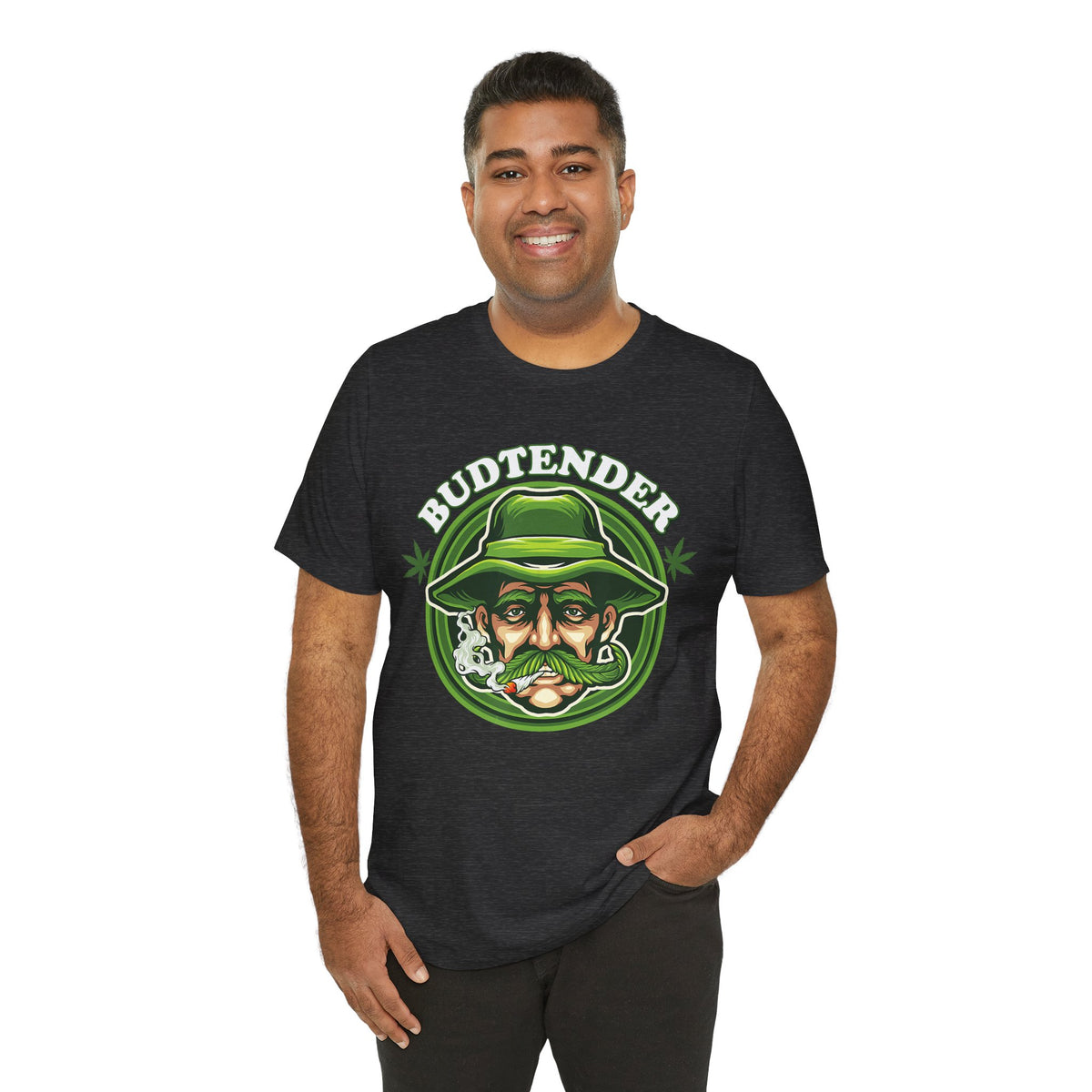 Budtender Graphic Tee – Retro Smoking Stoner Design