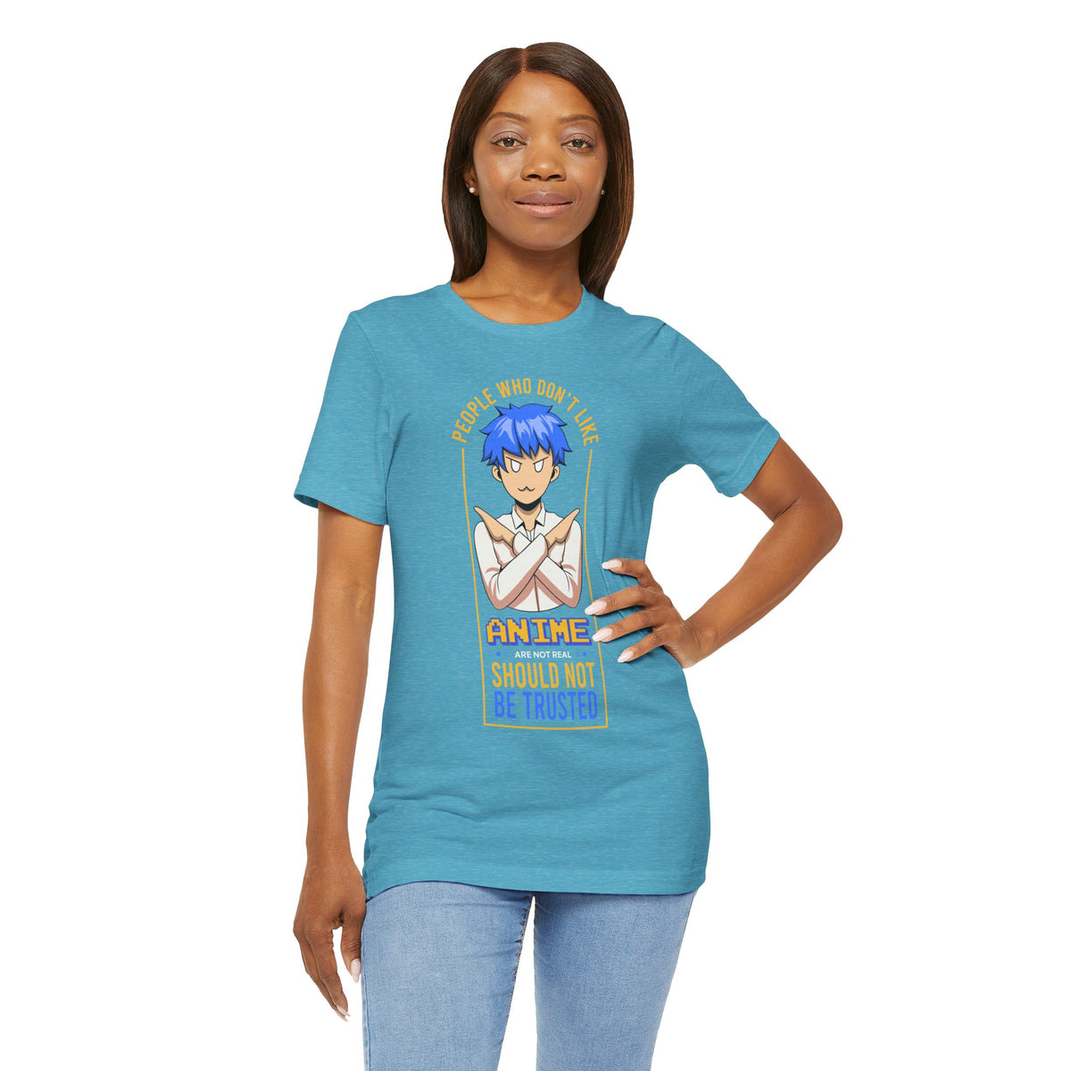 Anime Skeptic T‑Shirt — "People Who Don’t Like Anime Should Not Be Trusted" Graphic Tee