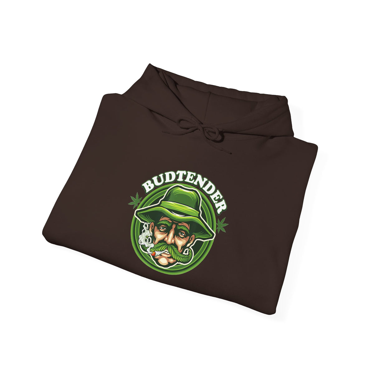 Budtender Graphic – Retro Smoking Stoner Hooded Sweatshirt
