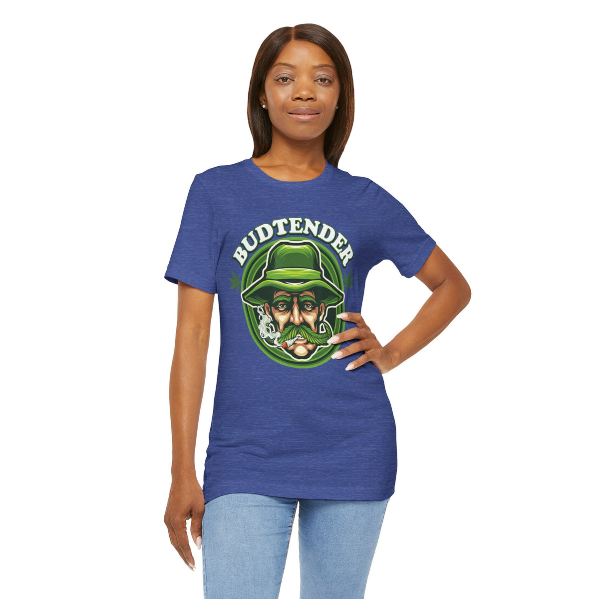 Budtender Graphic Tee – Retro Smoking Stoner Design