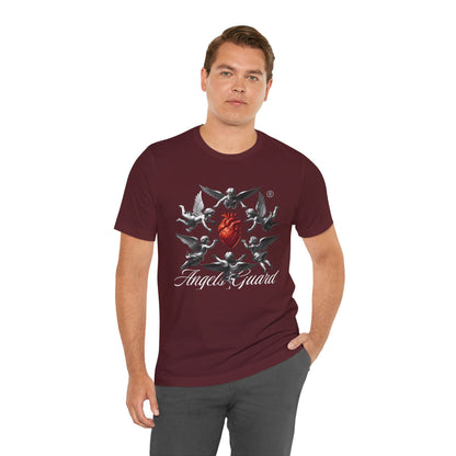 Angel Guard T‑Shirt — Sacred Heart & Cherub Graphic Tee