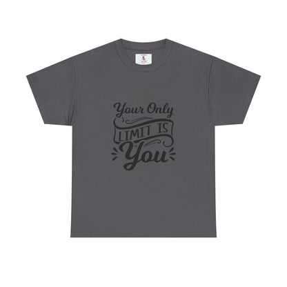 Motivational Tee — "Your Only Limit Is You / You Only Fail When You Stop Trying" Inspirational Shirt