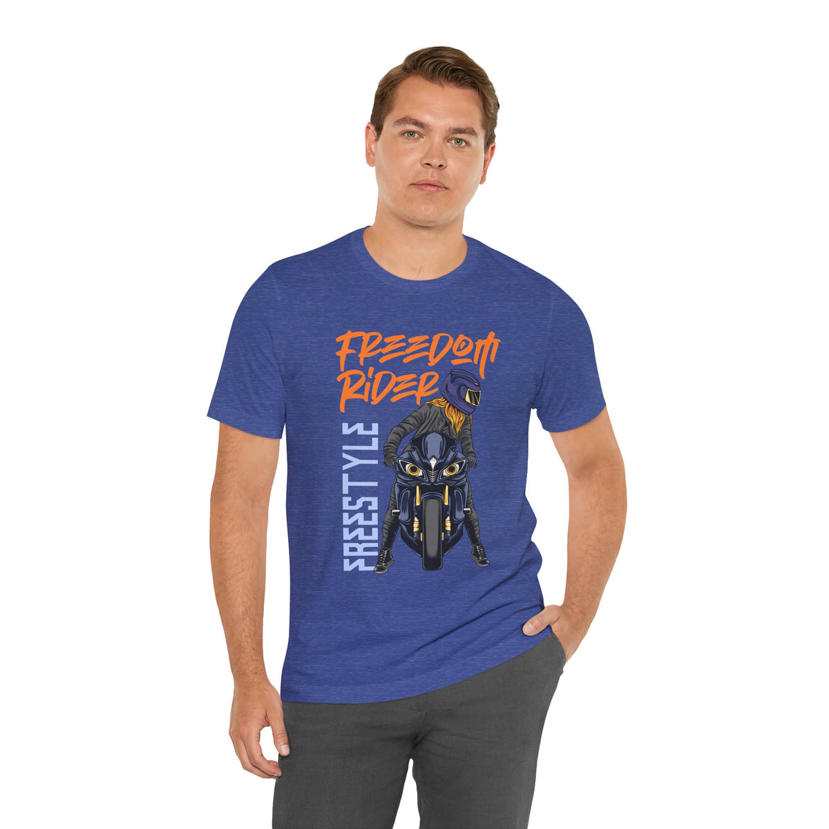 Freedom Rider Motorcycle Tee – "Freedom Rider" Streetstyle Biker T-Shirt