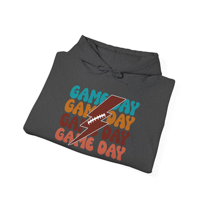 Football Thunderbolt Game Day boxy Graphic Tee