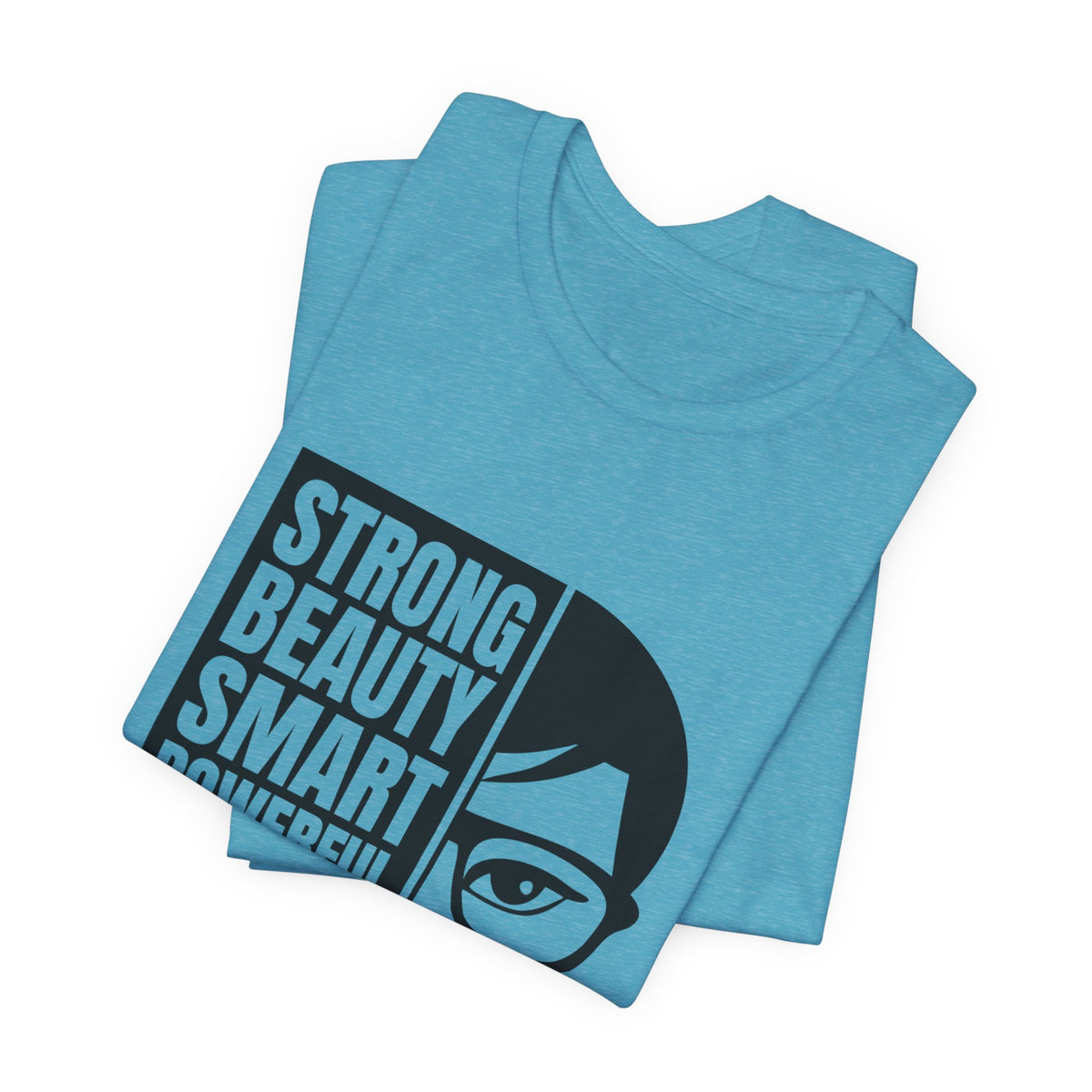 Queen Graphic Tee — "Strong Beauty Smart Powerful" Inspirational Women's Shirt