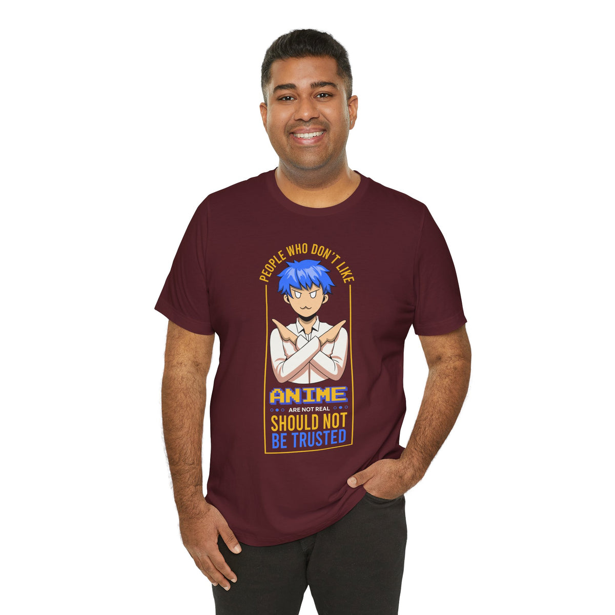 Anime Skeptic T‑Shirt — "People Who Don’t Like Anime Should Not Be Trusted" Graphic Tee