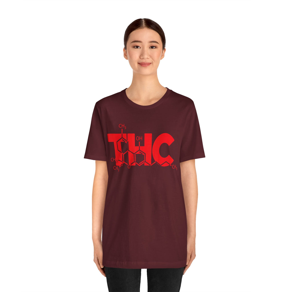 THC Molecule T-Shirt — Chemistry Graphic Cannabis Tee