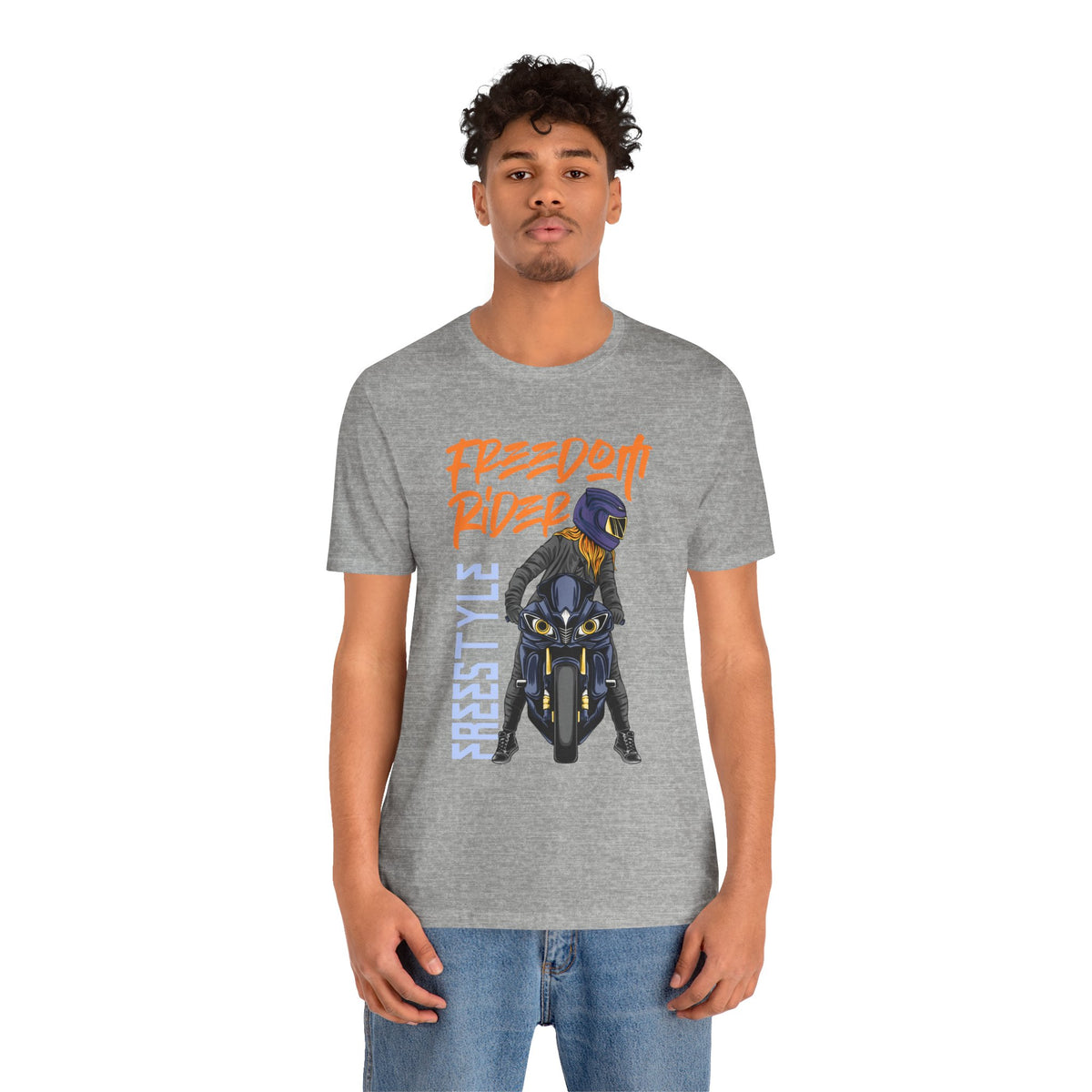 Freedom Rider Motorcycle Tee – "Freedom Rider" Streetstyle Biker T-Shirt