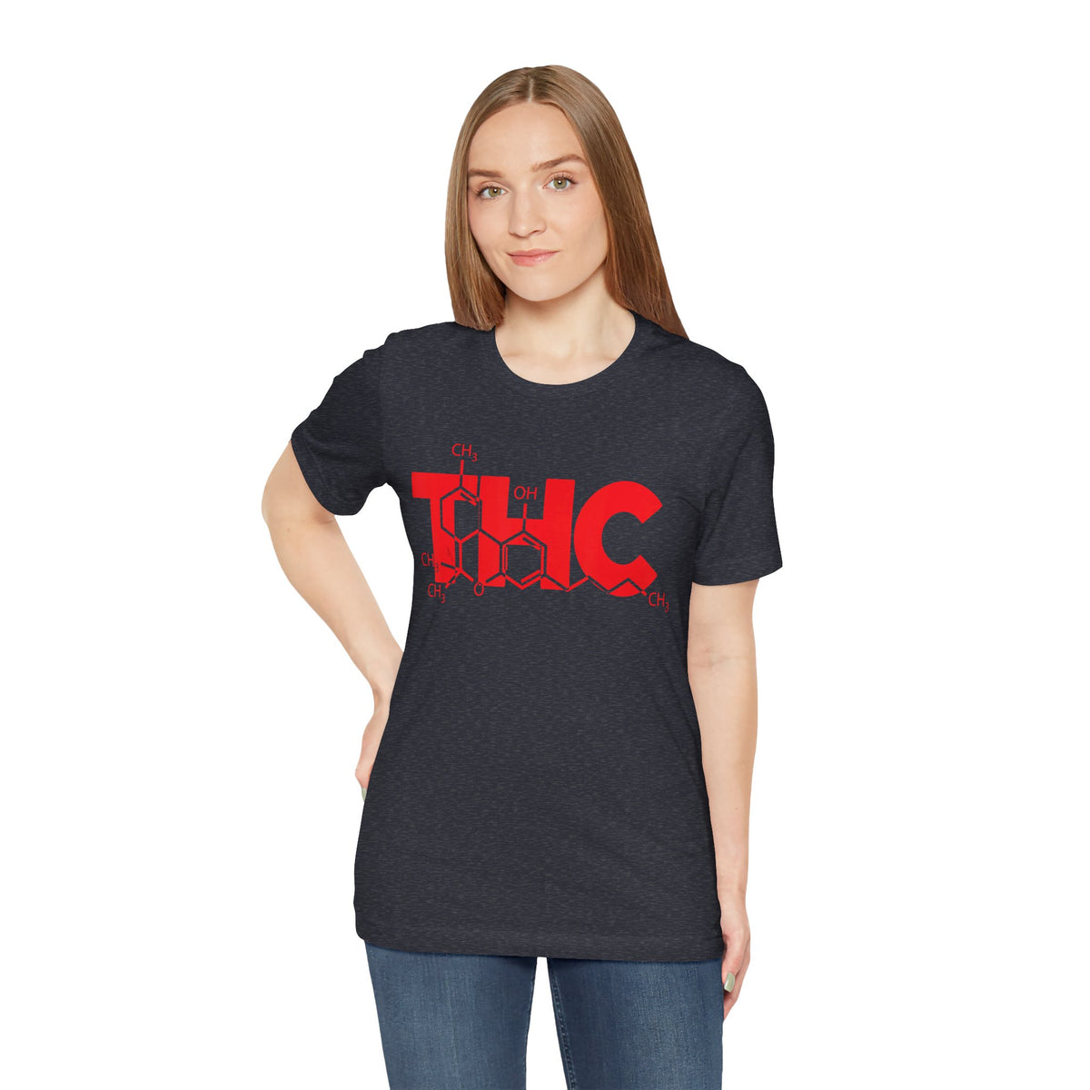 THC Molecule T-Shirt — Chemistry Graphic Cannabis Tee