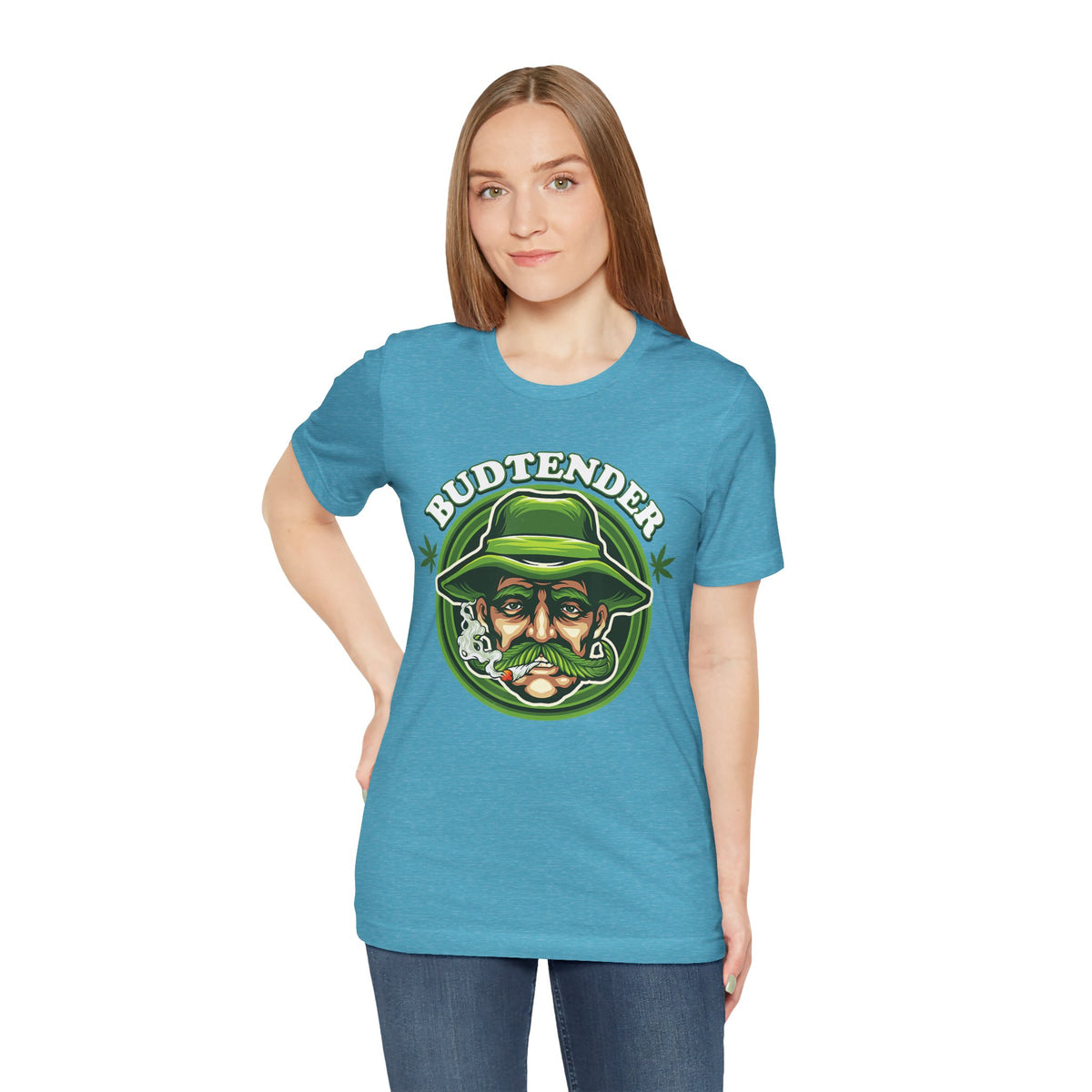 Budtender Graphic Tee – Retro Smoking Stoner Design