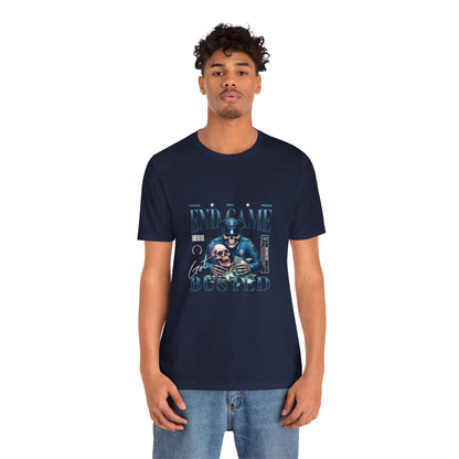 Endgame Got Busted Tee — Police Skull Graphic T-Shirt