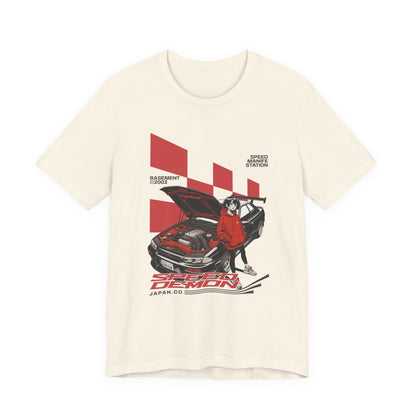 JDM Demon Street Racing T‑Shirt — Retro Car Anime Graphic Tee