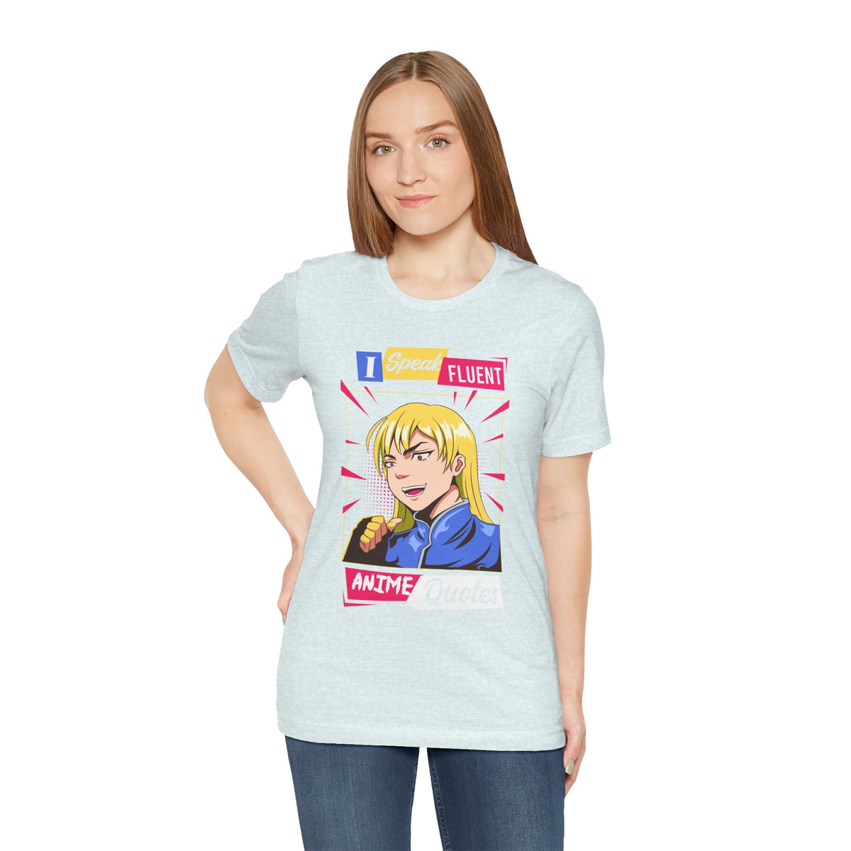 Anime Quotes T-Shirt — "I Speak Fluent Anime Quotes" Retro Manga Style Tee