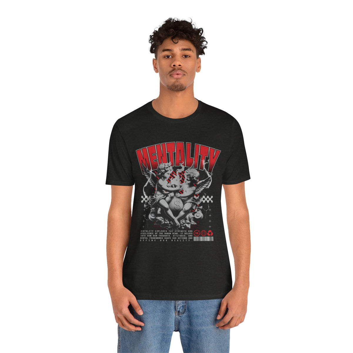Mentality Graphic Tee — Vintage Cherub Skate Art Shirt