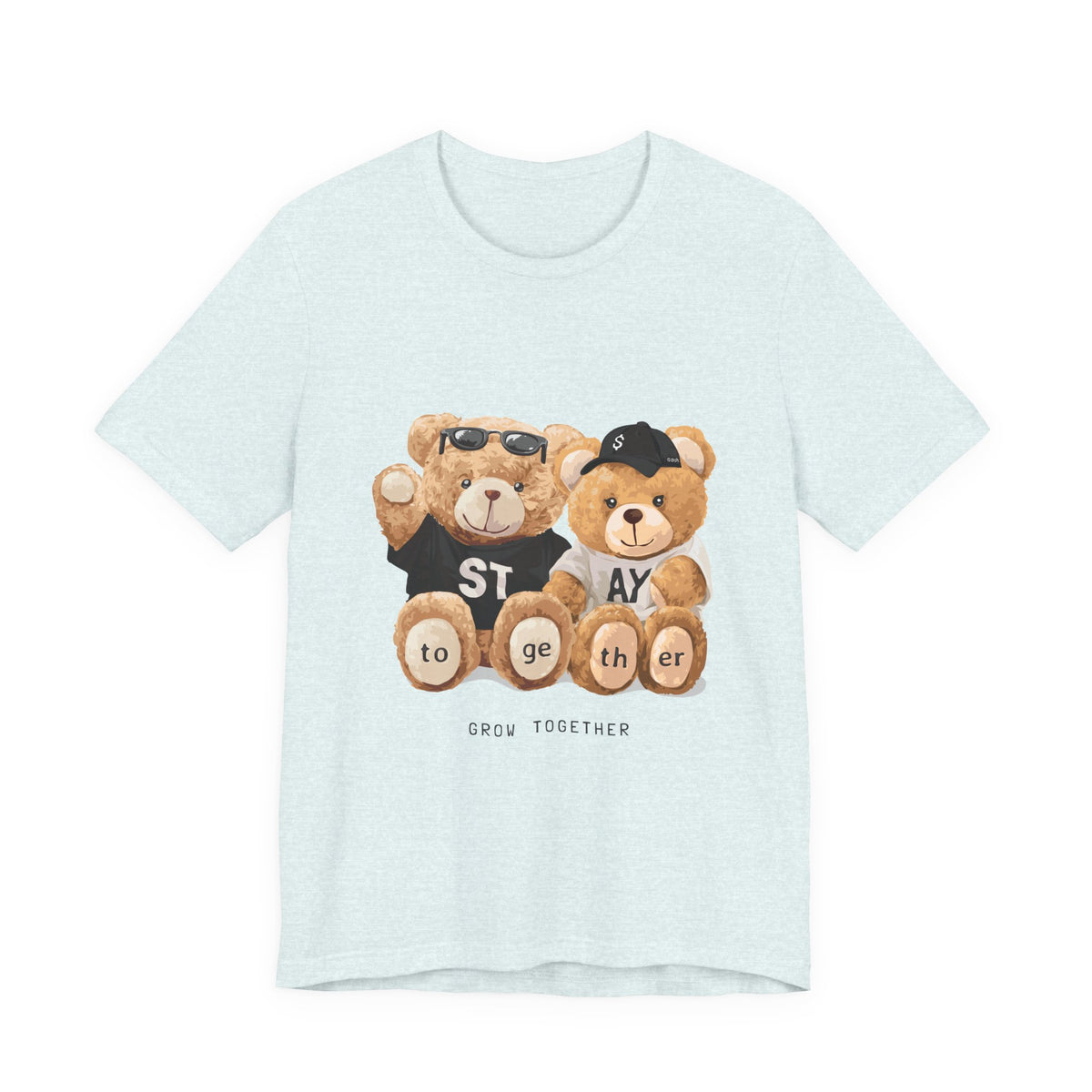 Teddy Bears "Stay Together" Graphic Tee — Cute Couple/Friendship Shirt