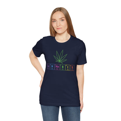 Cannabis Elemental Tee — Graphic Marijuana Leaf Science Shirt