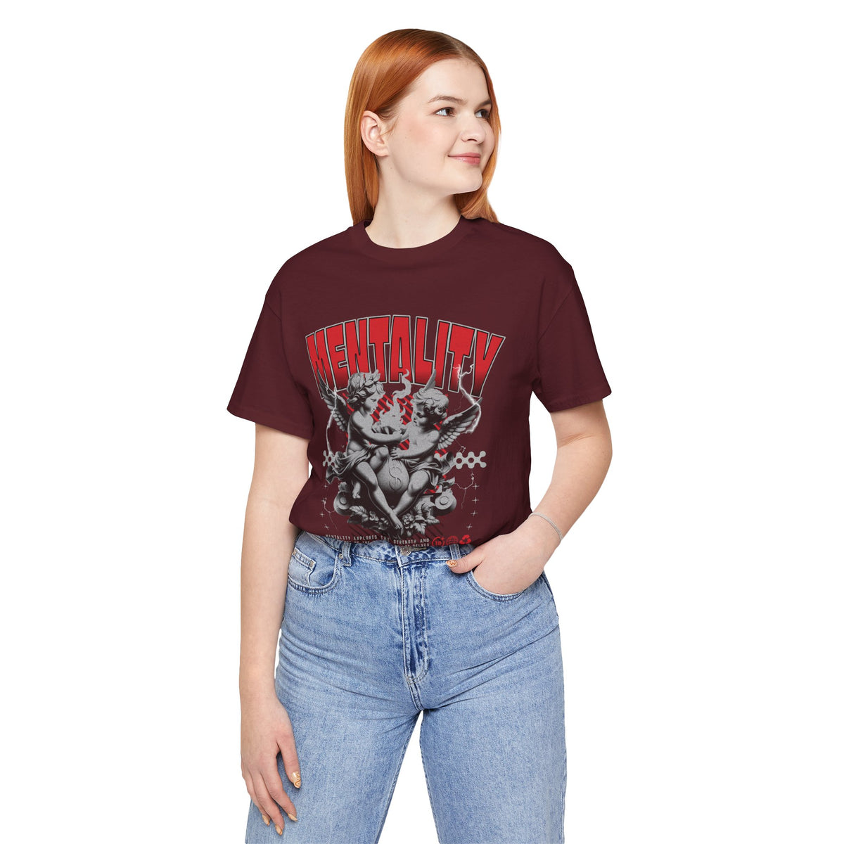 Mentality Graphic Tee — Vintage Cherub Skate Art Shirt