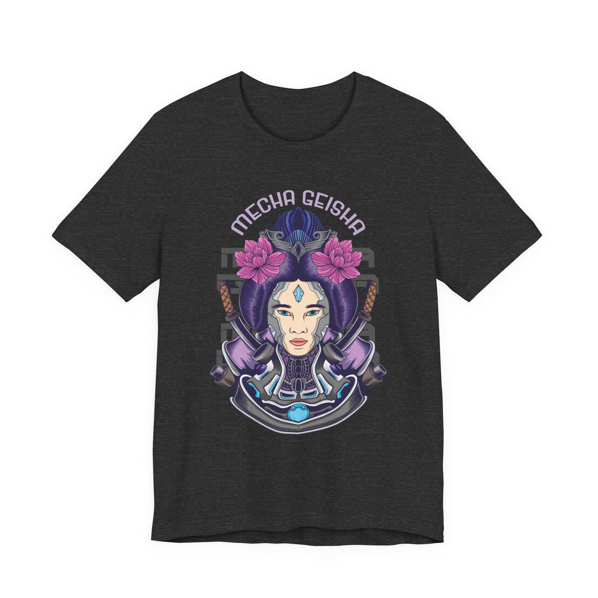 Mecha Geisha T-Shirt — Futuristic Asian-Inspired Graphic Tee