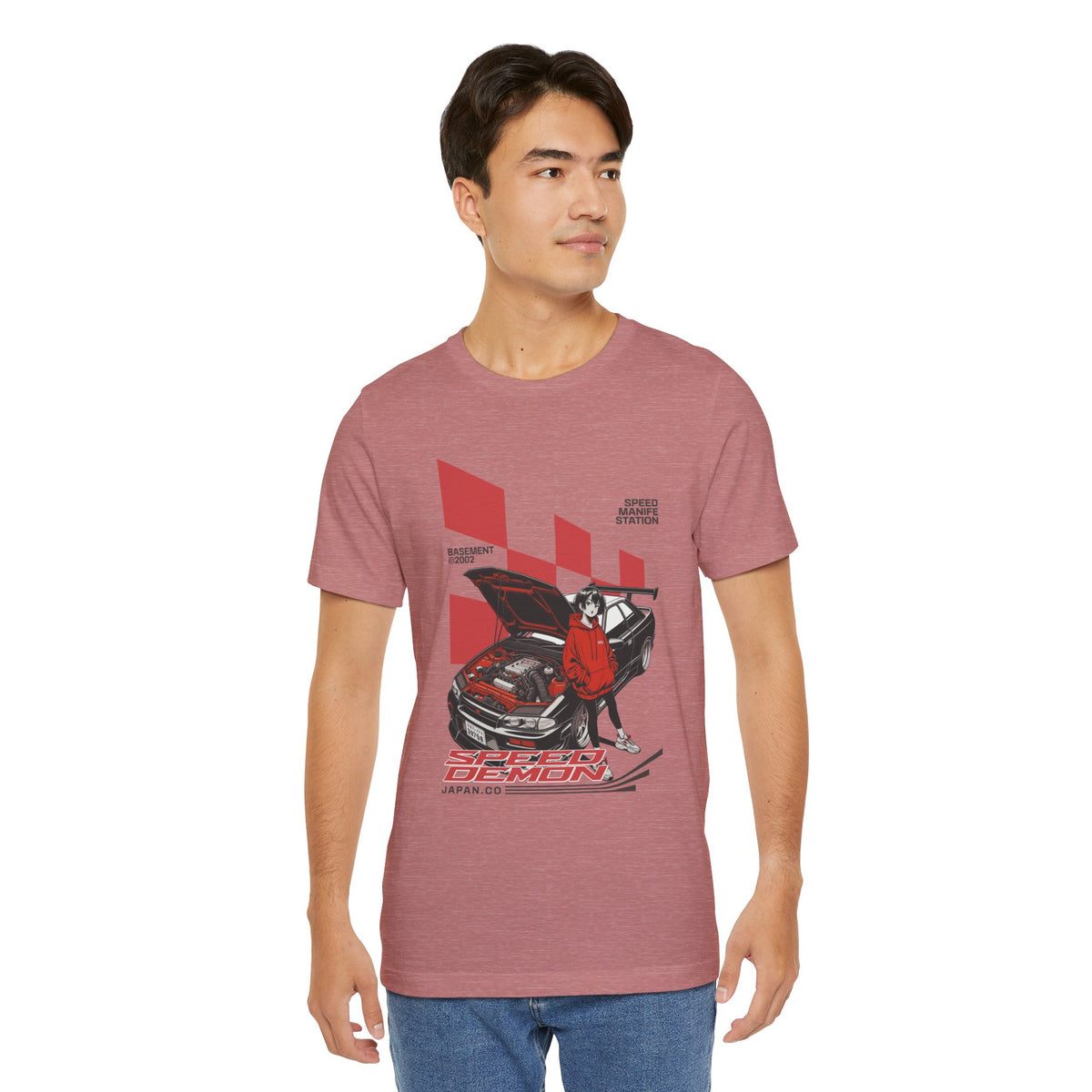 JDM Demon Street Racing T‑Shirt — Retro Car Anime Graphic Tee