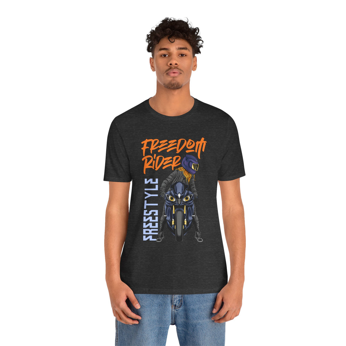 Freedom Rider Motorcycle Tee – "Freedom Rider" Streetstyle Biker T-Shirt