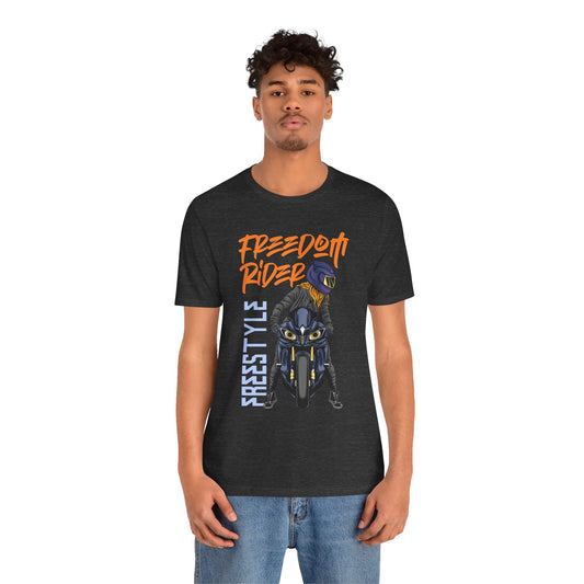 Freedom Rider Motorcycle Tee – "Freedom Rider" Streetstyle Biker T-Shirt