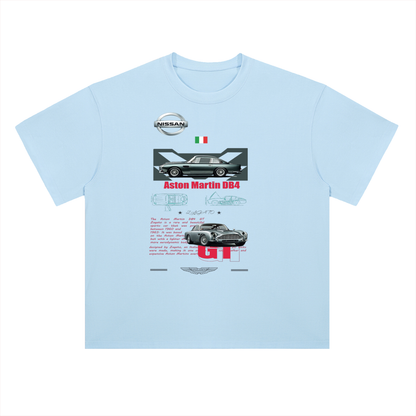 Aston Martin DB4 Classic Car Cotton Graphic Tee