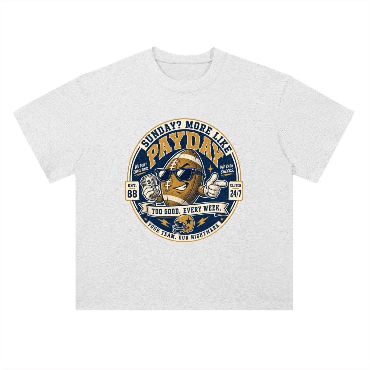 Payday Football Graphic Drop Shoulder Tee
