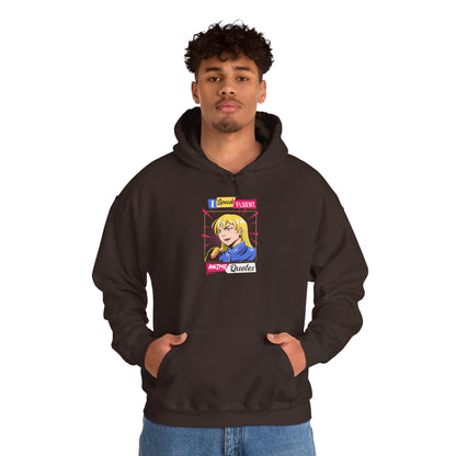 Retro Pop Art Blonde Girl Hoodie – I Got Bored Now I'm A Queer Graphic Sweatshirt