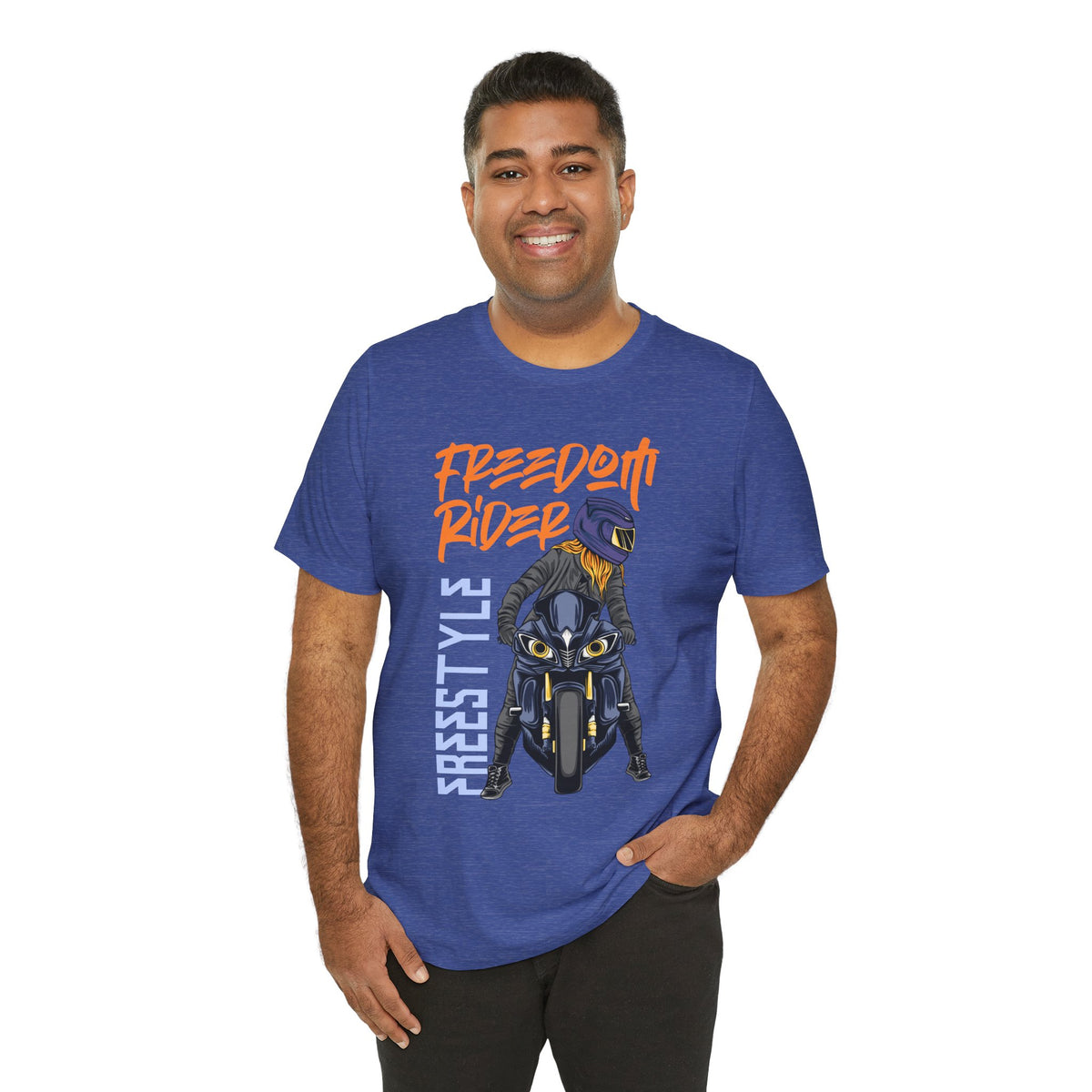 Freedom Rider Motorcycle Tee – "Freedom Rider" Streetstyle Biker T-Shirt