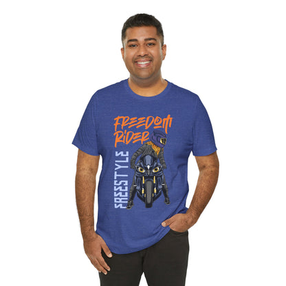 Freedom Rider Motorcycle Tee – "Freedom Rider" Streetstyle Biker T-Shirt