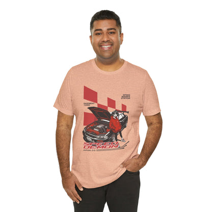 JDM Demon Street Racing T‑Shirt — Retro Car Anime Graphic Tee