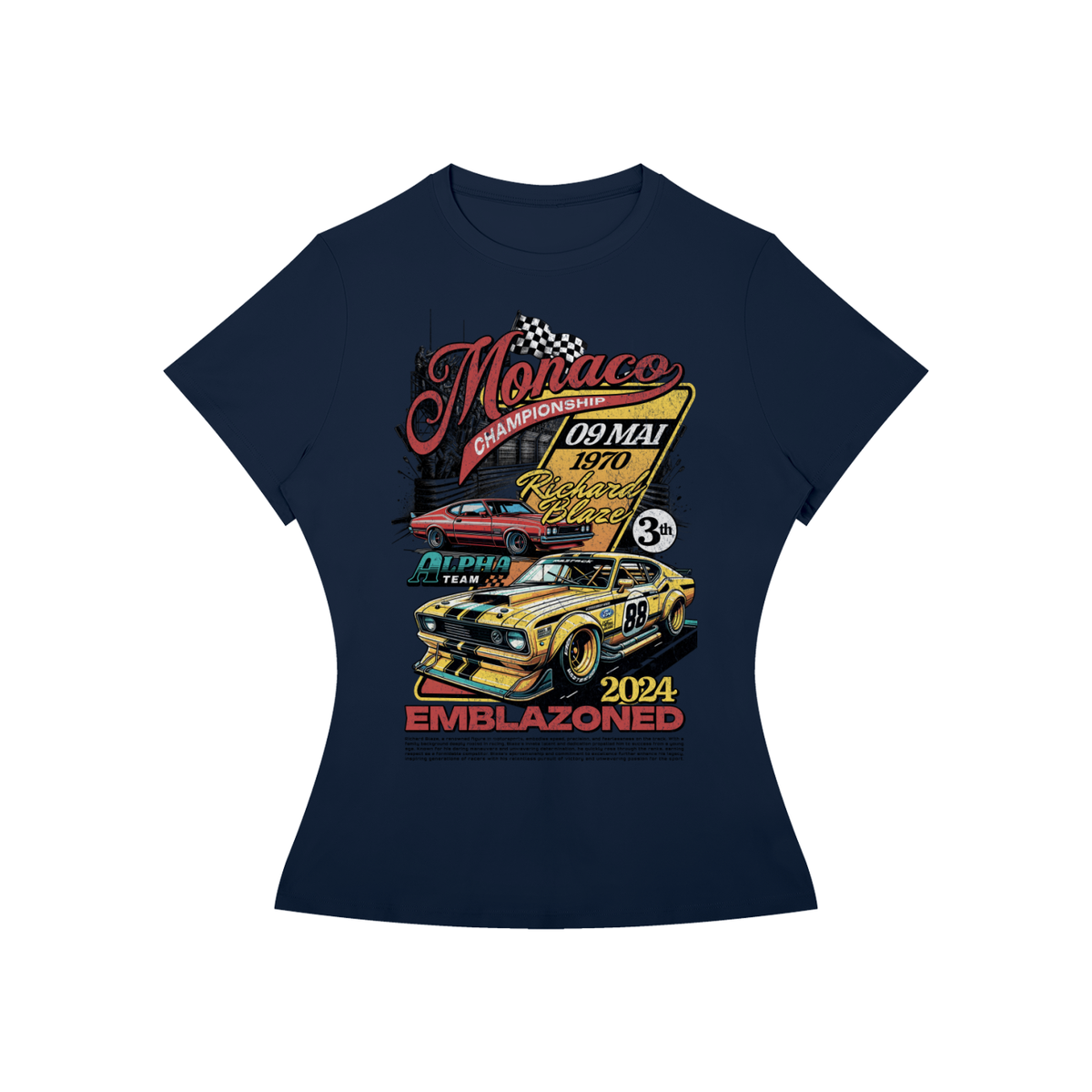 Monaco Muscle Car Championship Women’s Slim-Fit Tee
