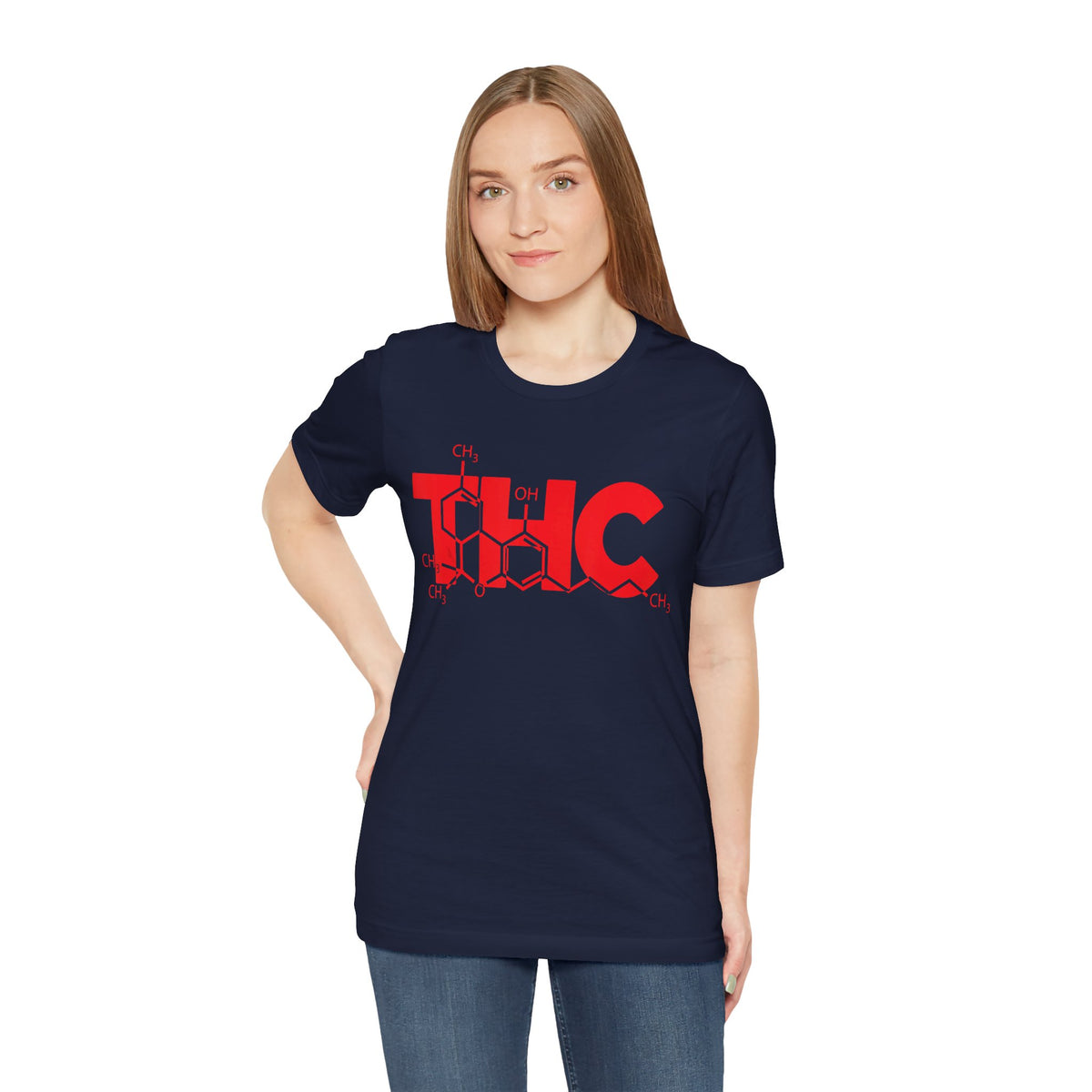 THC Molecule T-Shirt — Chemistry Graphic Cannabis Tee