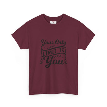 Motivational Tee — "Your Only Limit Is You / You Only Fail When You Stop Trying" Inspirational Shirt