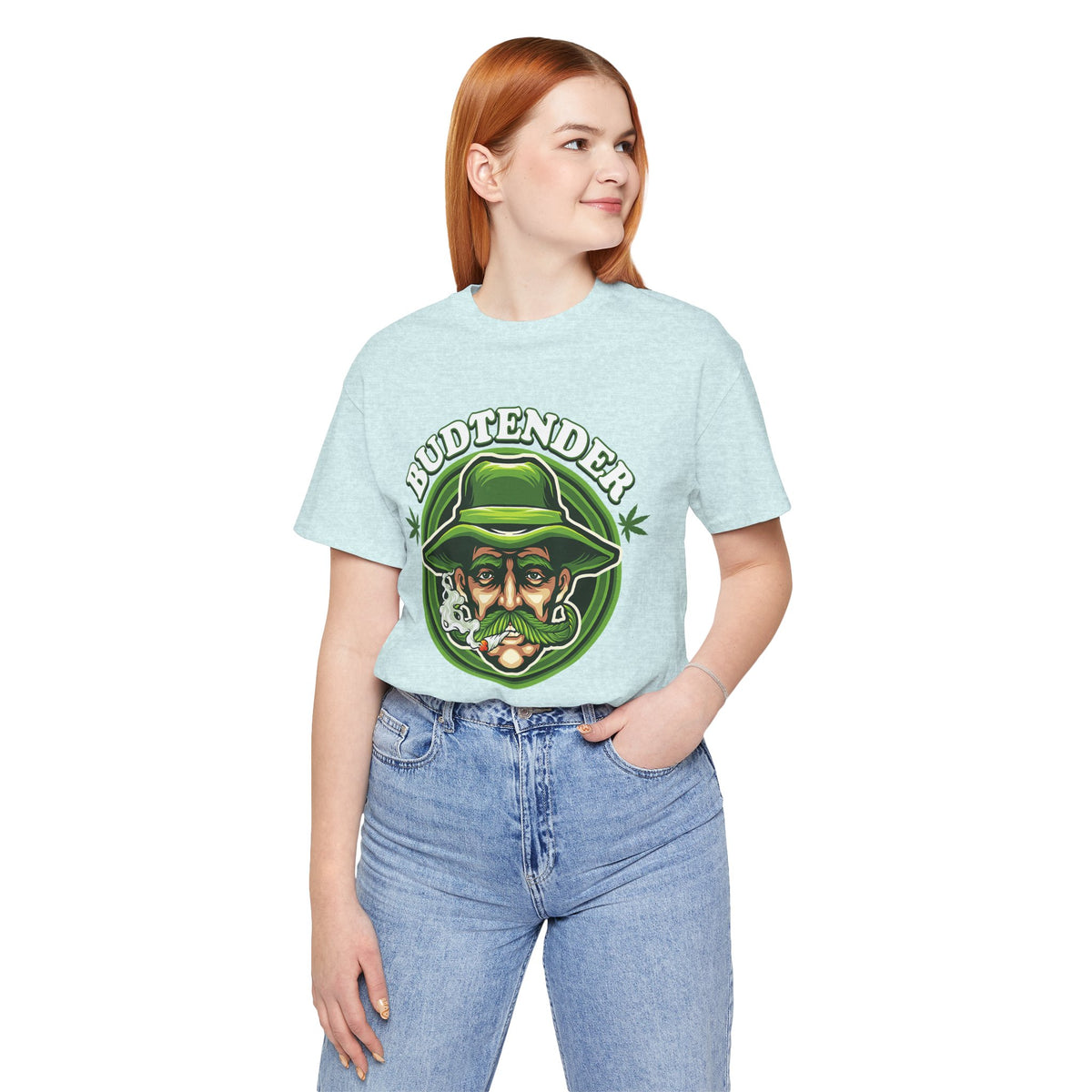 Budtender Graphic Tee – Retro Smoking Stoner Design
