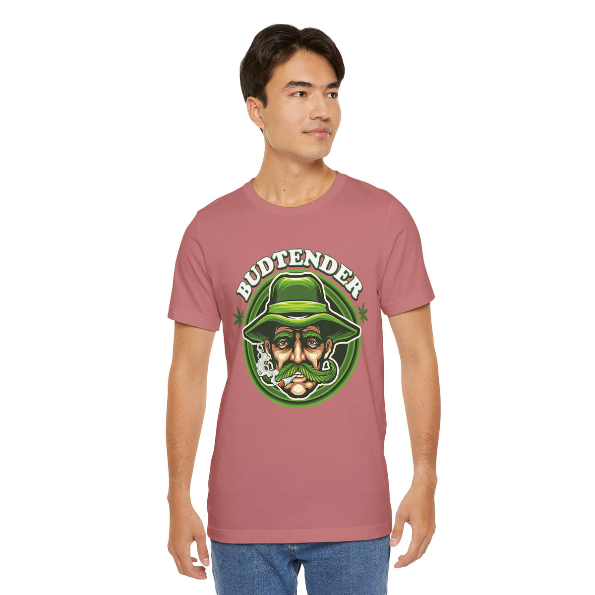 Budtender Graphic Tee – Retro Smoking Stoner Design
