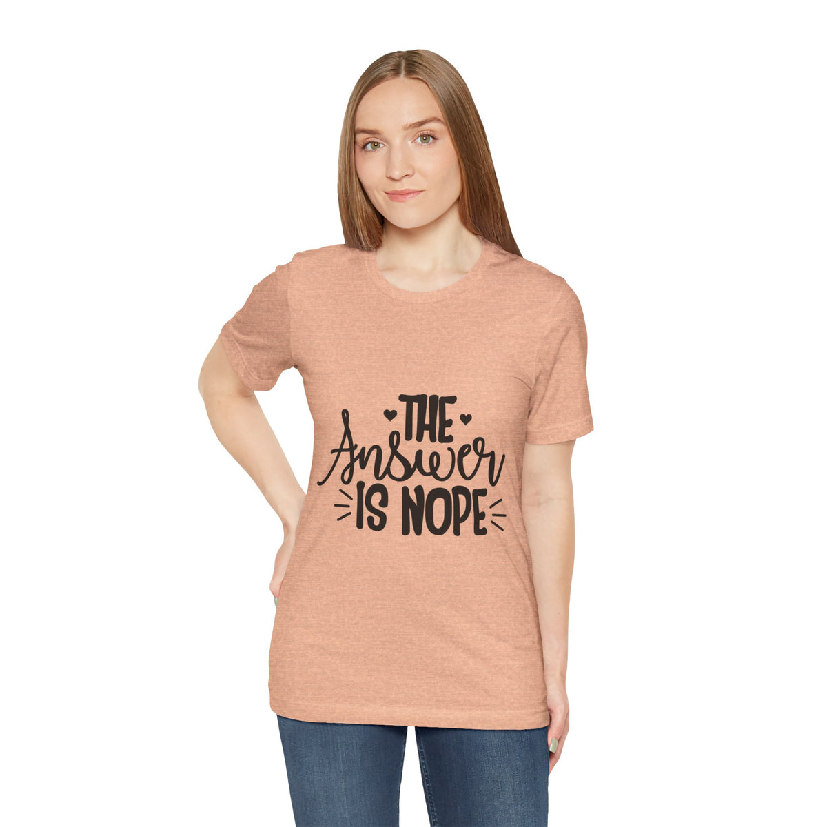 The Answer Is Nope Tee — Funny Graphic Short Sleeve Shirt