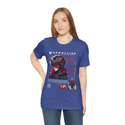 Anime Devil Girl Graphic Tee — "Rebellion" Cyberpunk Streetwear