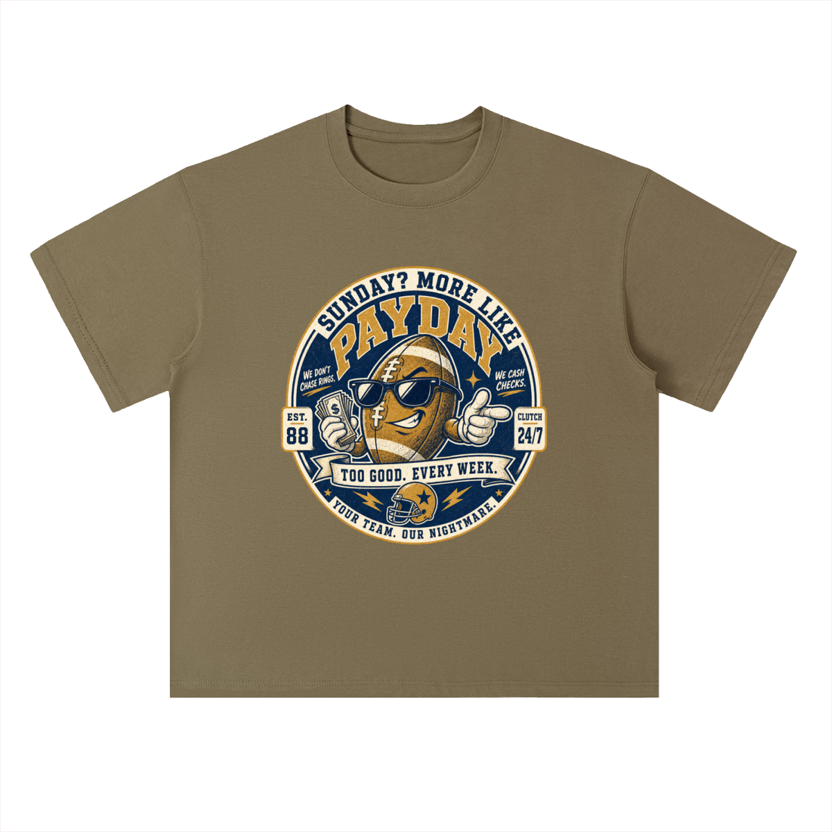 Payday Football Graphic Drop Shoulder Tee
