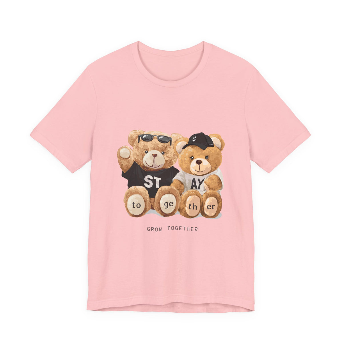 Teddy Bears "Stay Together" Graphic Tee — Cute Couple/Friendship Shirt