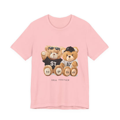 Teddy Bears "Stay Together" Graphic Tee — Cute Couple/Friendship Shirt
