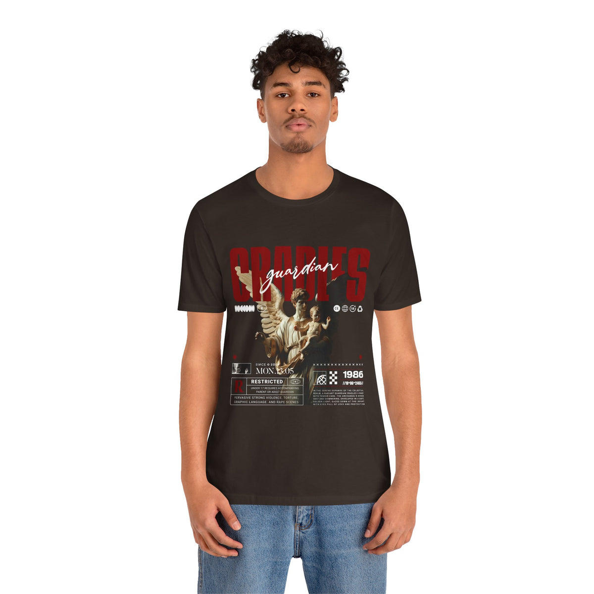 Guardian Angels Graphic Tee — 'Bodies' Vintage Statue Streetwear Shirt