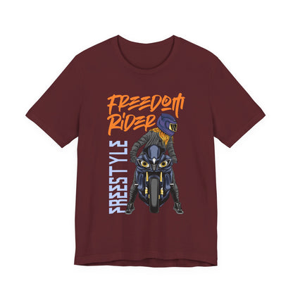 Freedom Rider Motorcycle Tee – "Freedom Rider" Streetstyle Biker T-Shirt