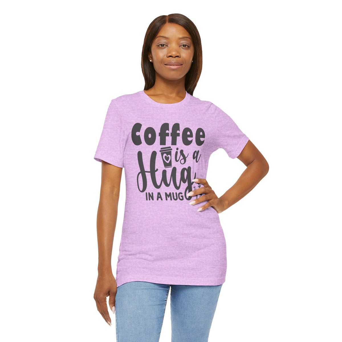 Coffee Is a Hug in a Mug T-Shirt — Funny Coffee Lover Tee