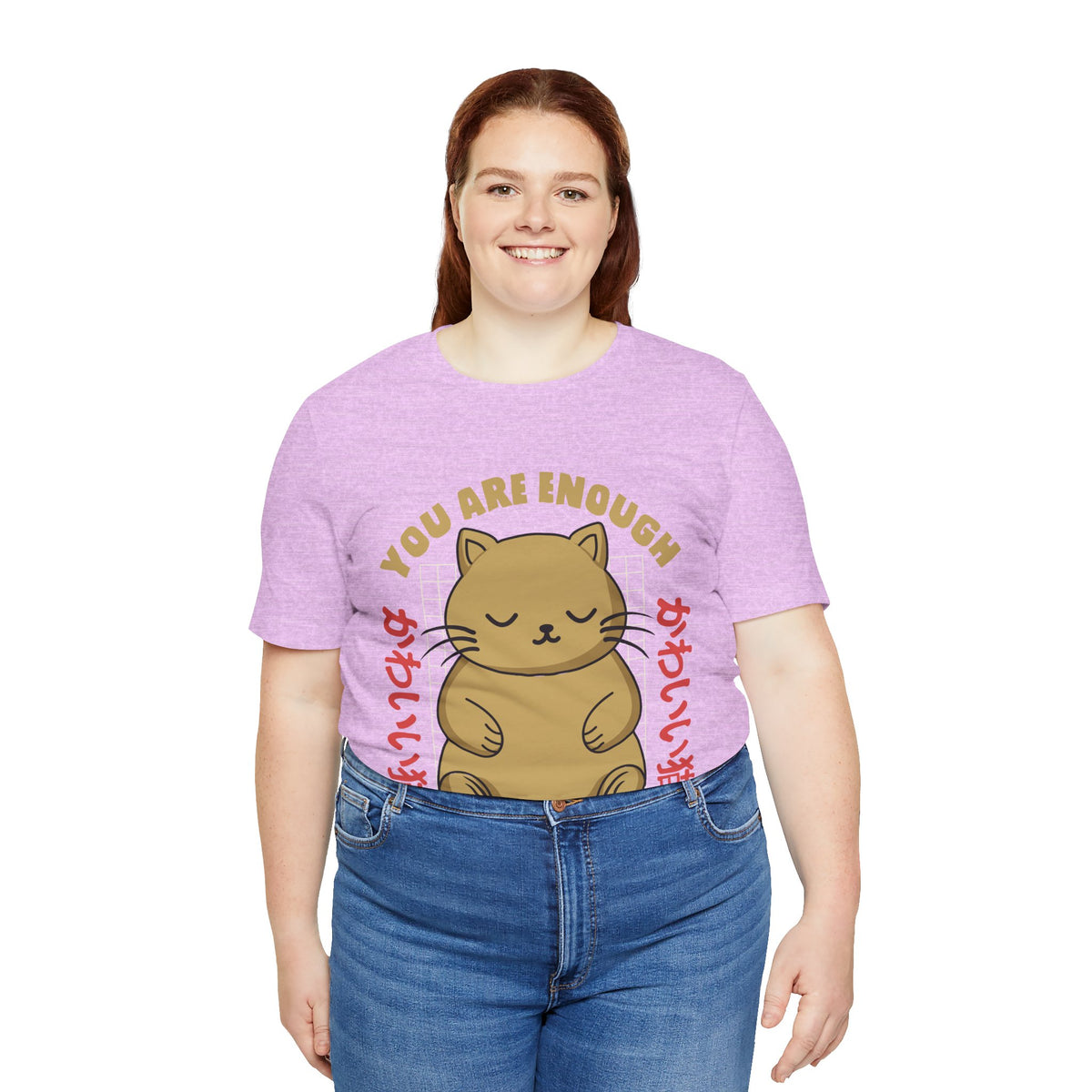 You Are Enough Cat T-Shirt — Kawaii Japanese Cute Cat Tee