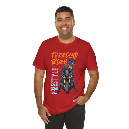 Freedom Rider Motorcycle Tee – "Freedom Rider" Streetstyle Biker T-Shirt