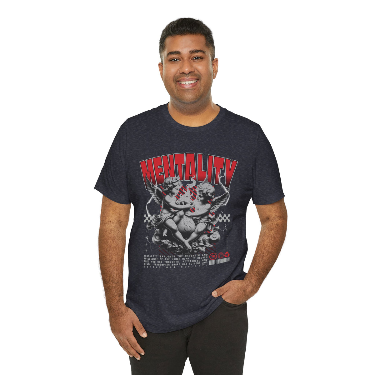 Mentality Graphic Tee — Vintage Cherub Skate Art Shirt