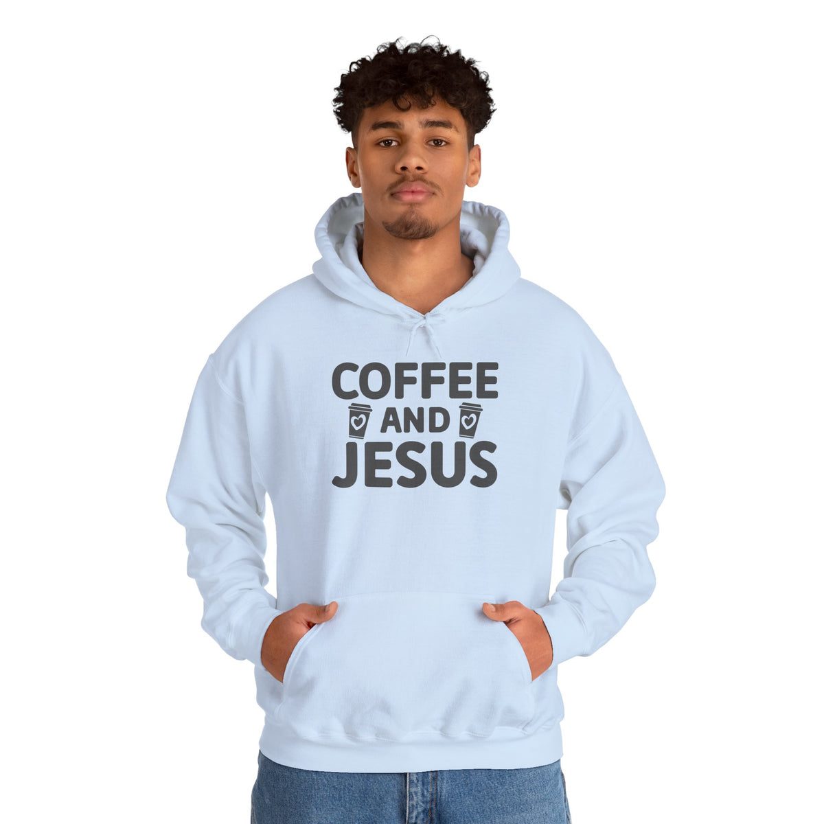 Coffee and Jesus Hoodie — Christian Faith Pullover for Coffee Lovers
